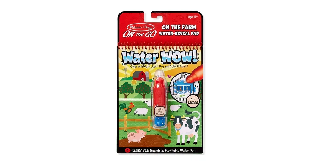 Újdonság Melissa Doug Water Wow vizes színező - Farm