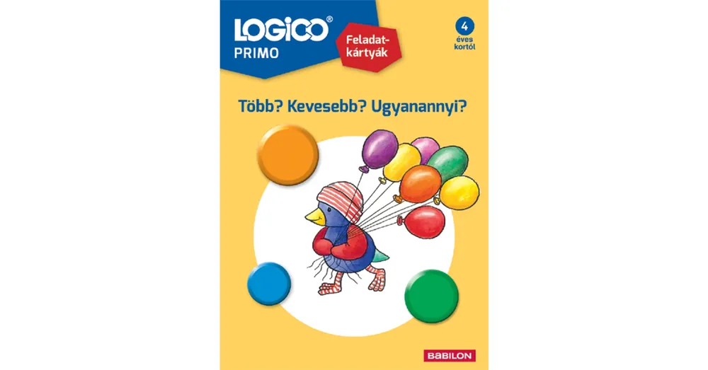 Logico Primo Több? Kevesebb? Ugyanannyi? 4+ Kedvezmény