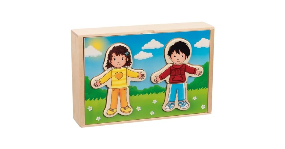 Kedvezmény Öltöztetős puzzle - lány és fiú Goki