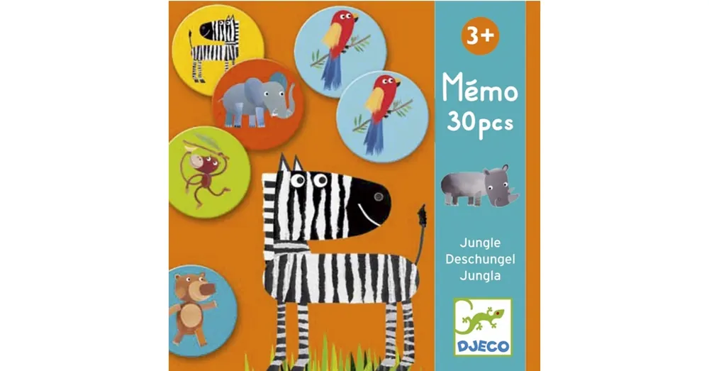 Memo Jungle - memória társasjáték három éves kortól - Djeco Vedd meg online