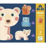 9-12-16 db-os Puzzle - Erdő, 37db Primo - Djeco Expressz szállítás