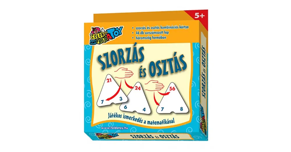 Szorzás-osztás kombinációs kártyajáték, háromszög alakú Vedd meg online