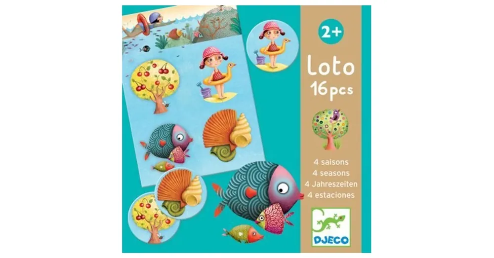 4 évszak Djeco lottó játék - képrészlet kereső játék - Djeco Végkiárusítás