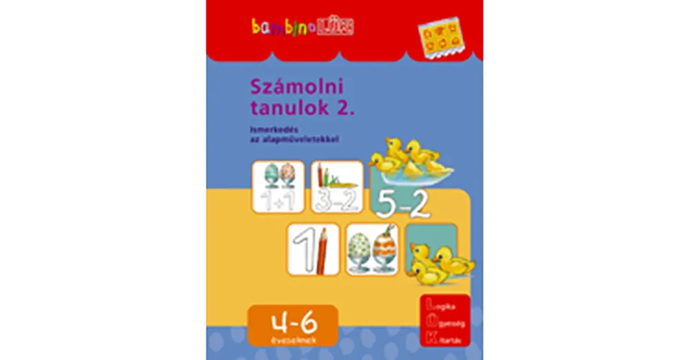 Számolni tanulok 2. Lük Bambino füzet Kedvezmény