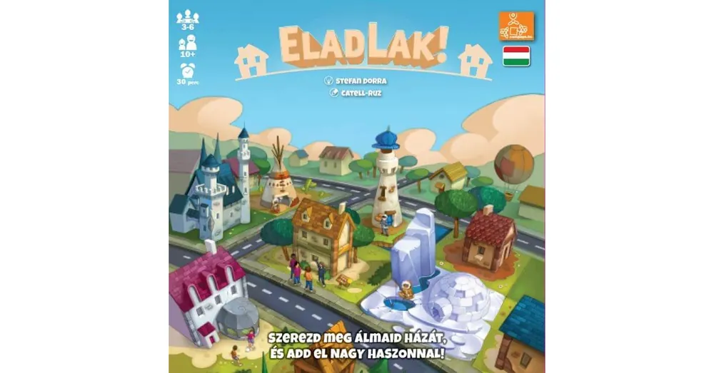 Azonnali szállítás EladLak! társasjáték
