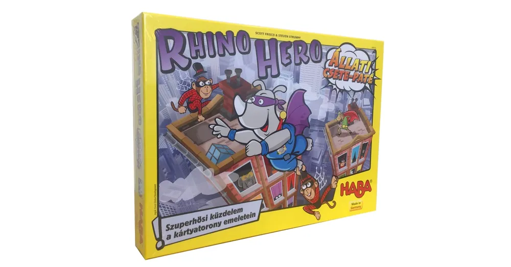 Rhino Hero - Állati csete-paté társasjáték Gyors szállítás