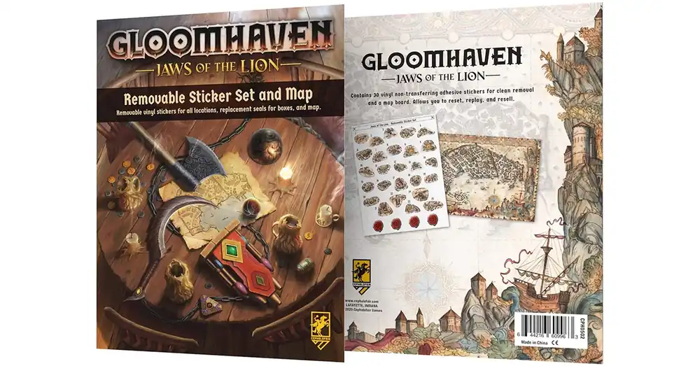 Legnépszerűbb Gloomhaven Jaws of the Lion Removable Sticker