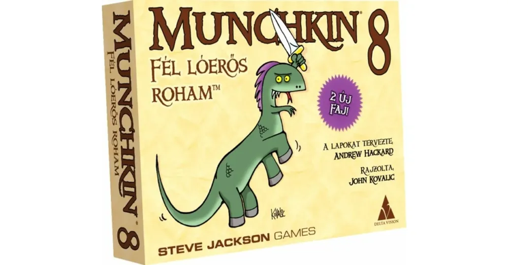 Munchkin 8 - A fél lóerős roham társasjáték kiegészítő Olcsó