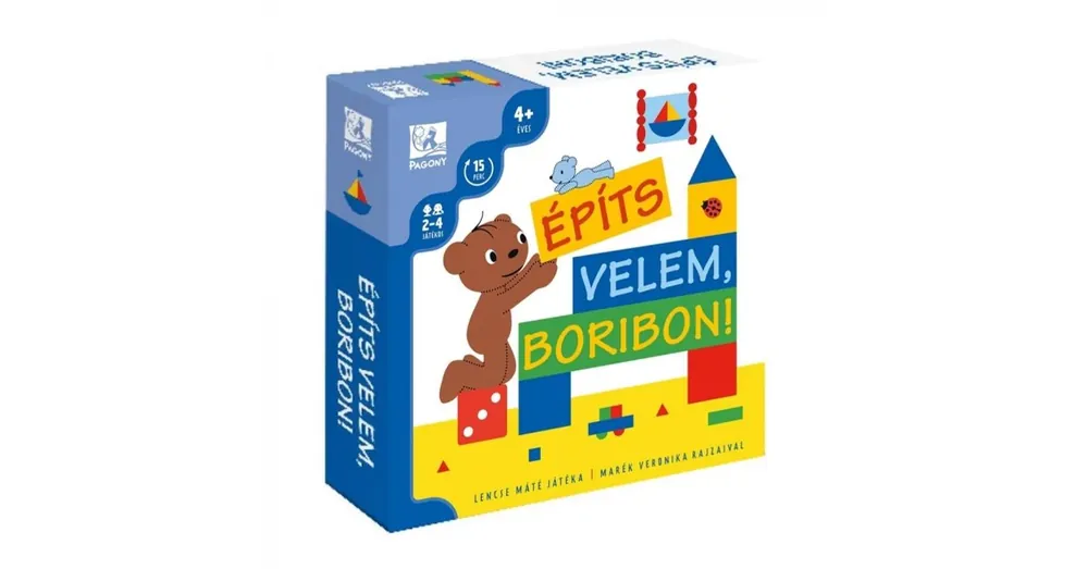 Exkluzív ajánlat Építs velem, Boribon! társasjáték