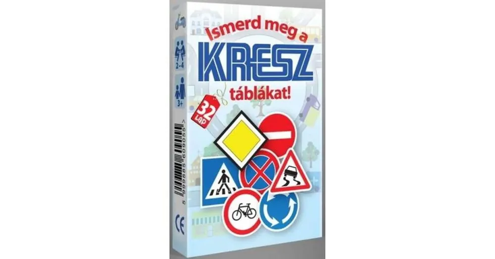 Prémium KRESZ tábla oktató kvartett kártya