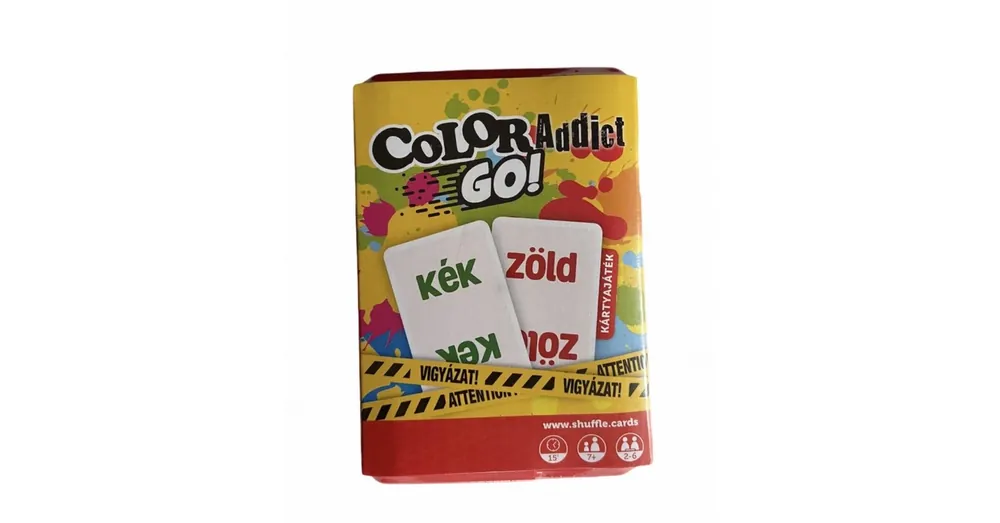 Shuffle - Color Addict GO! - Legyél Te is színfüggő! kártyajáték Expressz szállítás