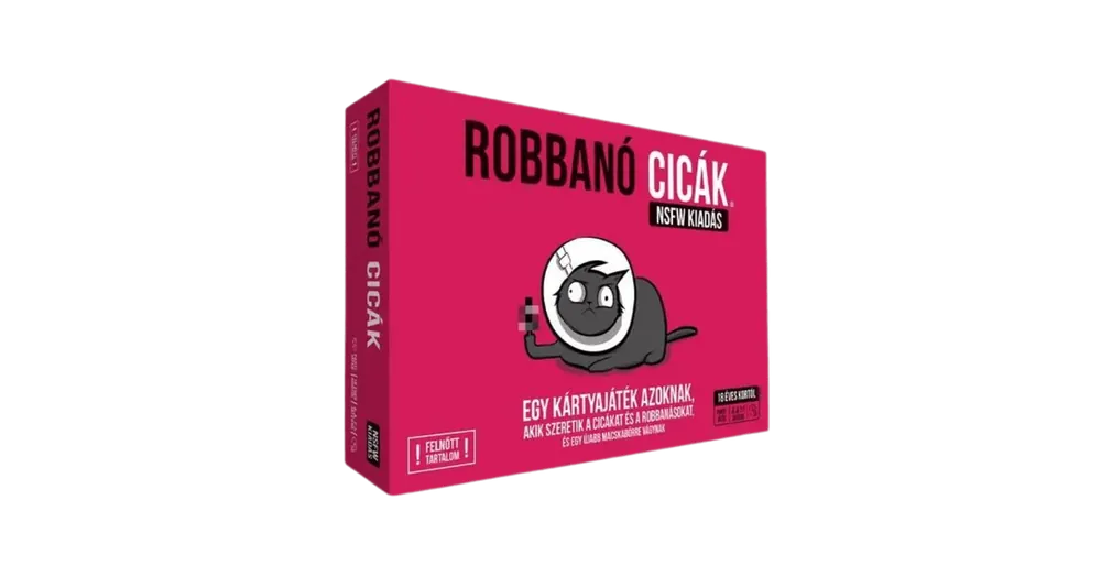 Robbanó cicák NSFW kiadás társasjáték Kiárusítás