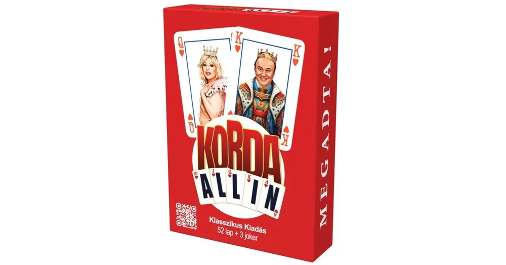 KORDA ALL IN - Klasszik Francia kártya (52lap+3Joker) Legjobb ár