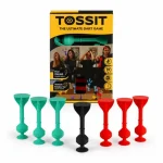 Tossit Starter Pack – Piros, Türkiz Szilikon Tapadókorongos Darts Játék 2 Főre 7 Játékmód Végkiárusítás