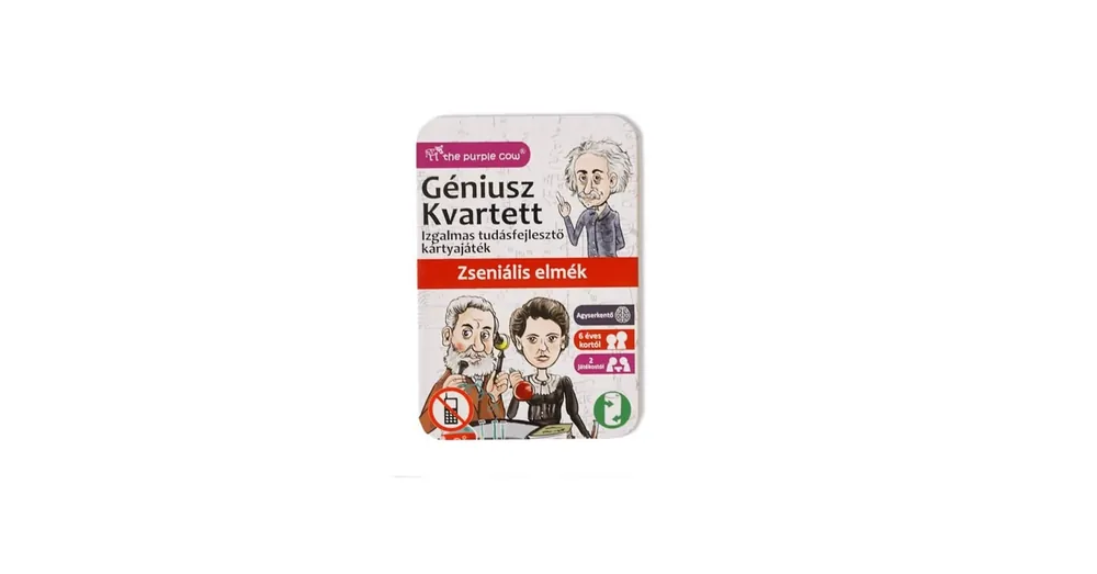 Ne maradj le Géniusz Kvartett Zseniális elmék - ismeretterjesztő kártyajáték