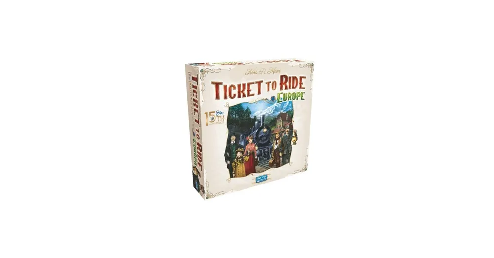 Népszerű Ticket to Ride Europe 15th Anni. Ed. társasjáték, angol nyelvű