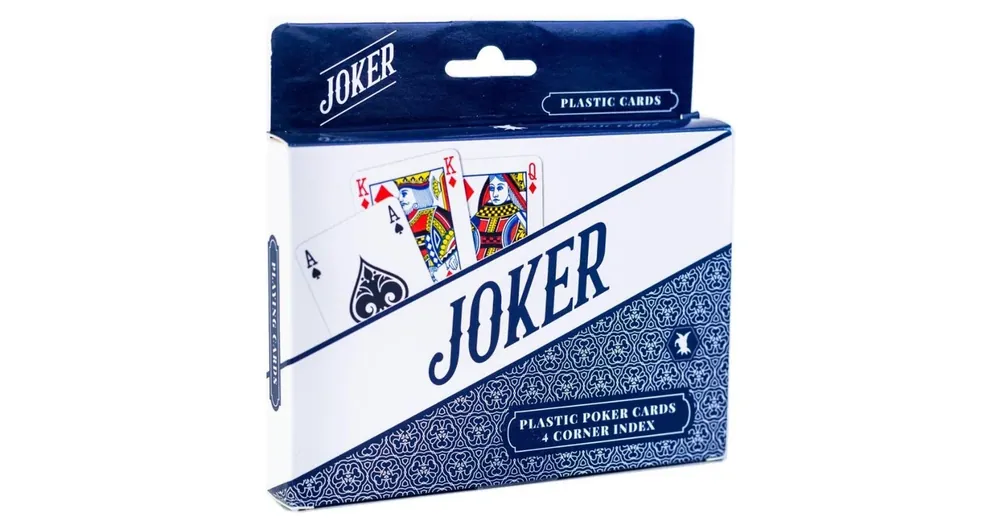 Gyors kiszállítás Joker dupla 100% plasztik póker kártya 4 indexes