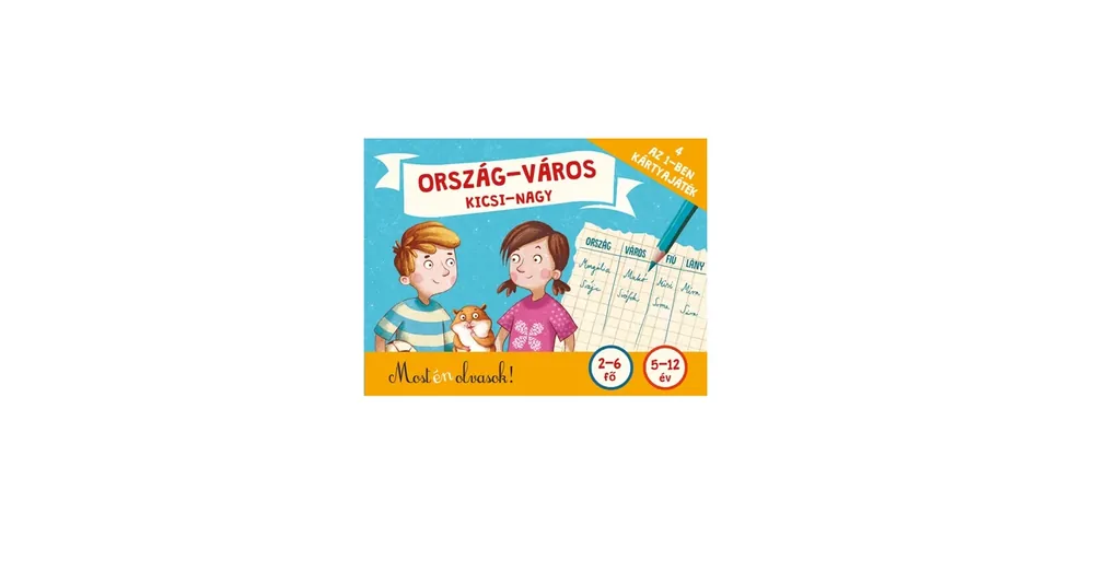 Vedd meg most Ország-város, kicsi nagy kártyajáték