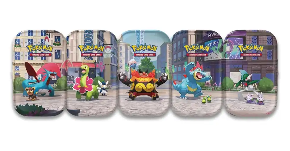 Pokémon TCG Lumiose City Mini Tin Gyűjtői kártyacsomag Expressz kézbesítés