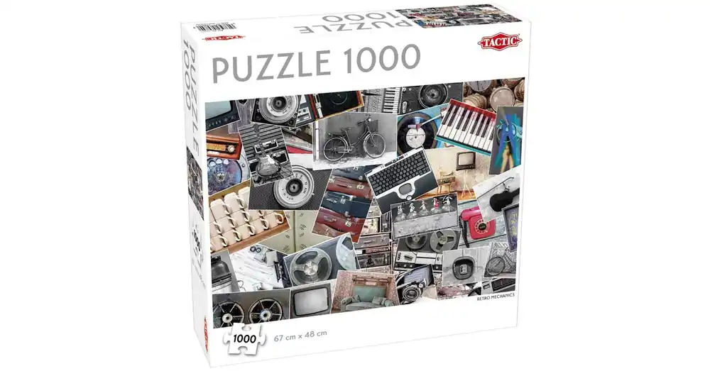 Tactic -Retro masinák puzzle 1000 pcs Biztonságos fizetés