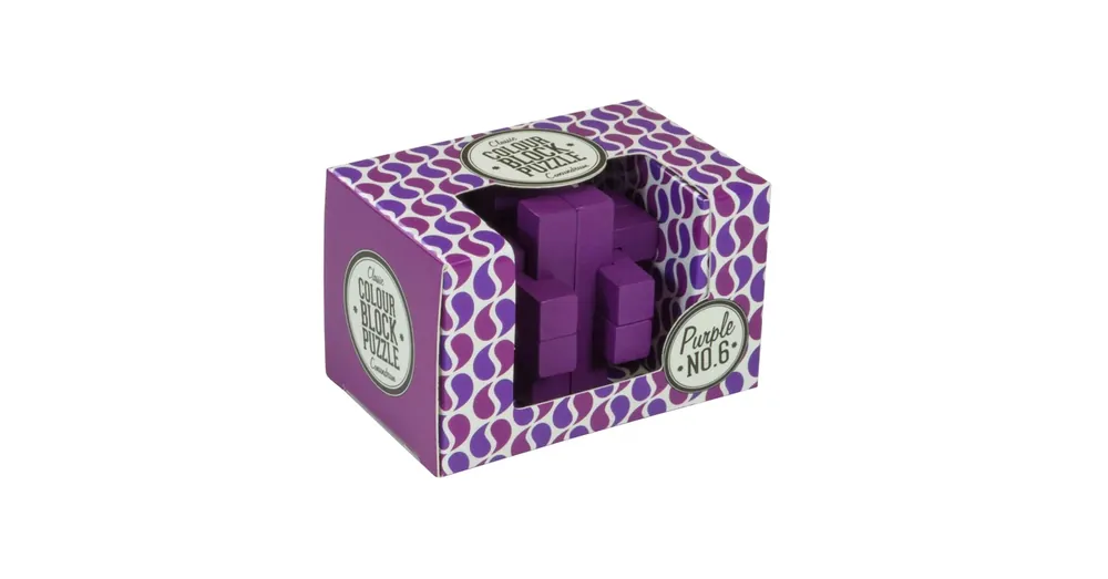 Biztonságos fizetés színes blokk puzzle, lila