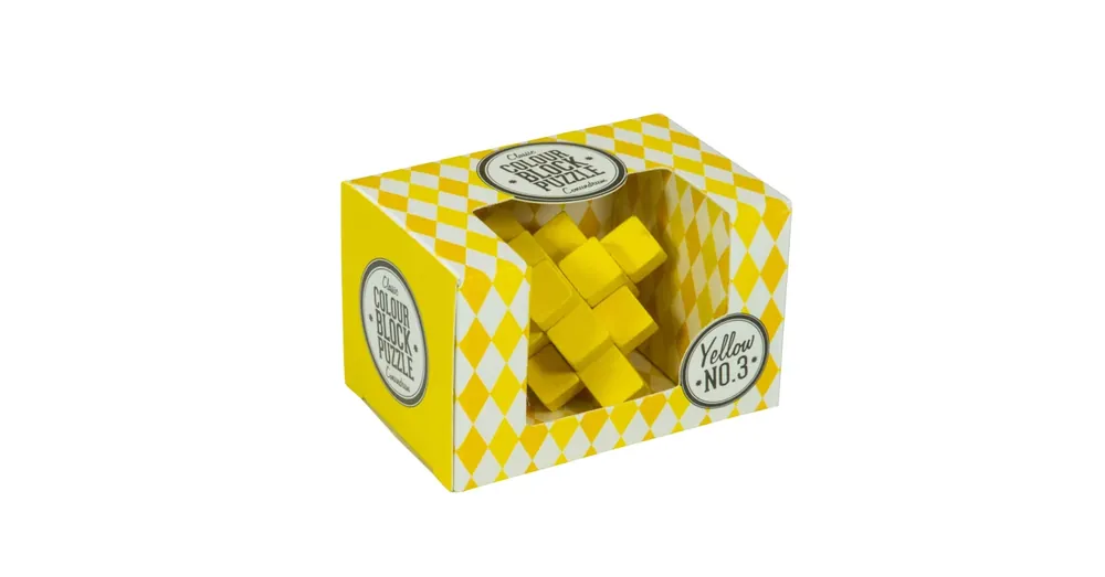 Akciós ár színes blokk puzzle, sárga
