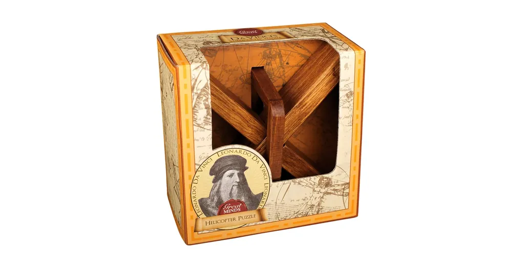Nagy Elmék - Da Vinci Helikopter Professor Puzzle ördöglakat Gyors szállítás