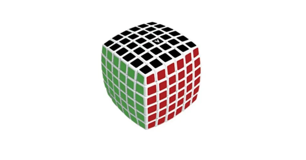 V-CUBE 6x6 versenykocka, fehér, lekerekített Prémium