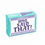 Legjobb ár Matchbox kártyajáték - Who said that ?, angol