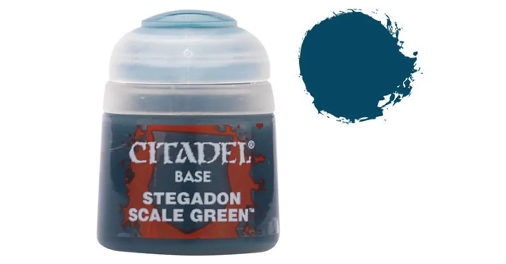 Különleges ajánlat Citadel festék Base Stegadon scale zöld 12 ml