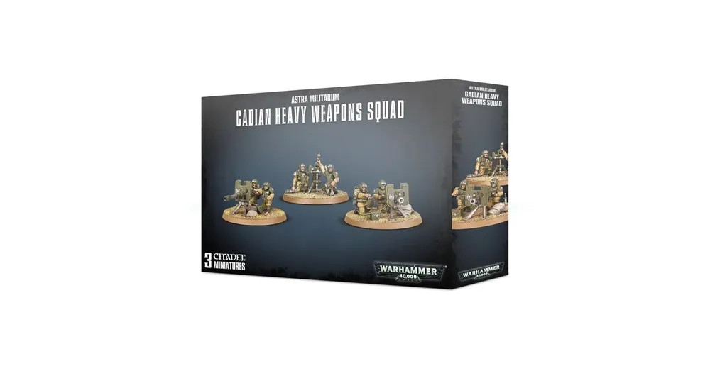 Astra Militarum Cadian Heavy Weapon Squad minifigurák Csak ma