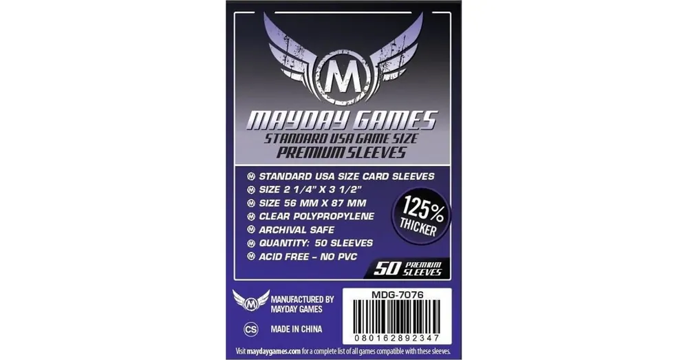 Mayday Games Premium USA méretű kártyavédő 56 x 87 mm (50 db-os csomag) Olcsóbb