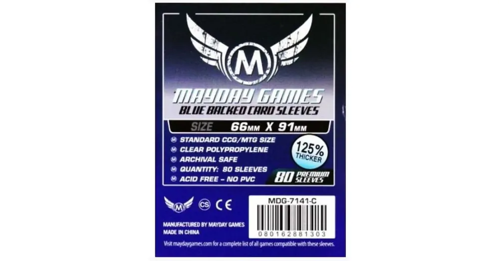 Legnépszerűbb Mayday Games Kártyavédő kártyajátékokhoz (80 db-os csomag) 66 x 91 mm (kék hátlap)