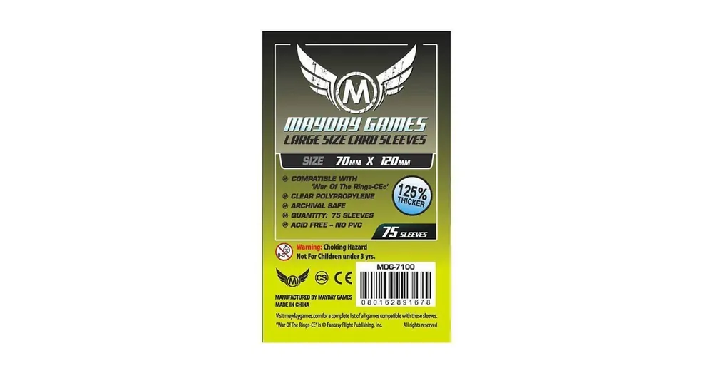 Mayday Games Különleges egyedi kiadás WOTR-CE kártyavédő (75 db-os csomag) 70 x 120 mm Kihagyhatatlan ajánlat