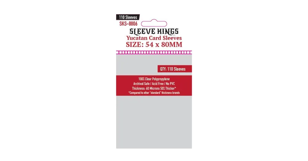 Legnépszerűbb Sleeve Kings Yucatan kártyavédő (110 db-os csomag) 54 x 80 mm