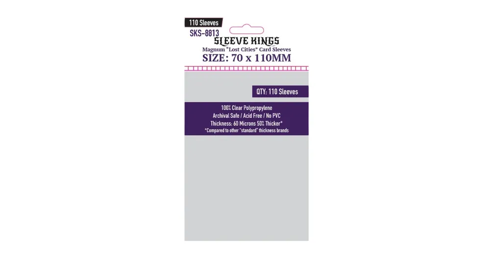 Sleeve Kings Magnum kártyavédő (110 db-os csomag) 70 x 110 mm Ne maradj le