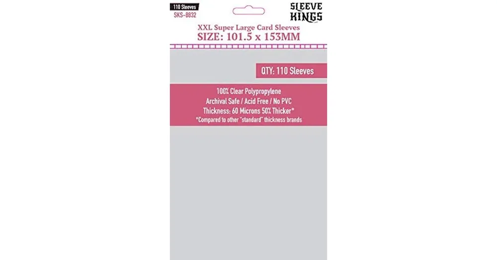 Sleeve Kings Super Large Card Sleeves 101,5 x 153 mm Vedd meg most