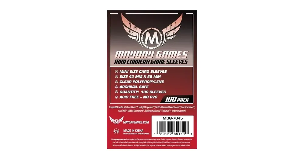 Nézd meg most Mayday Games Mini Chimera kártyavédő 43 x 65 mm (100 db-os csomag)