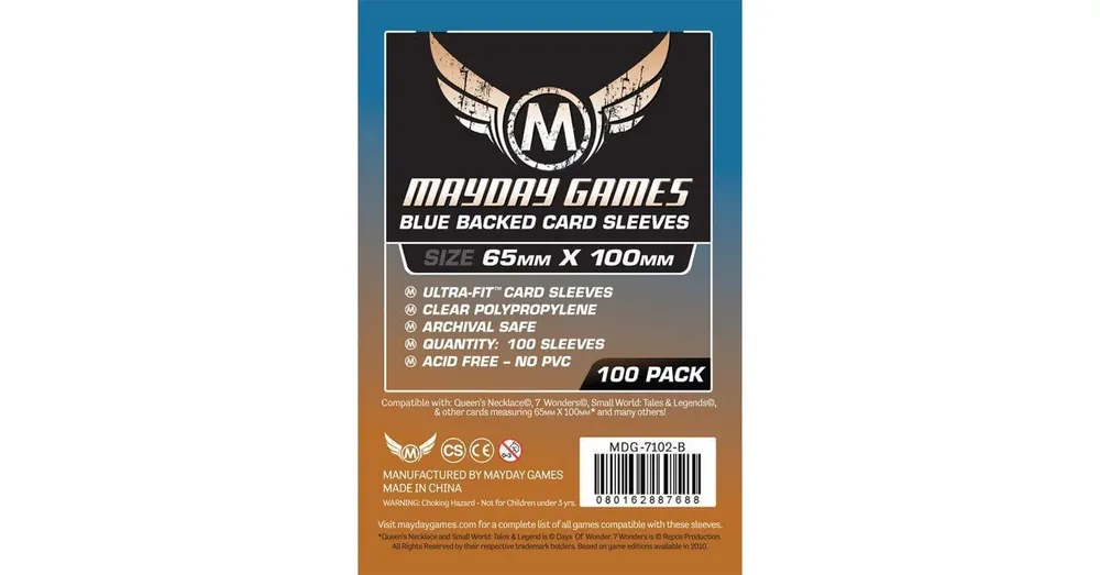 Mayday Games Magnum Copper kártyavédő 65 x 100 mm "7 Csoda" társasjátékhoz, kék hátlap Csak ma