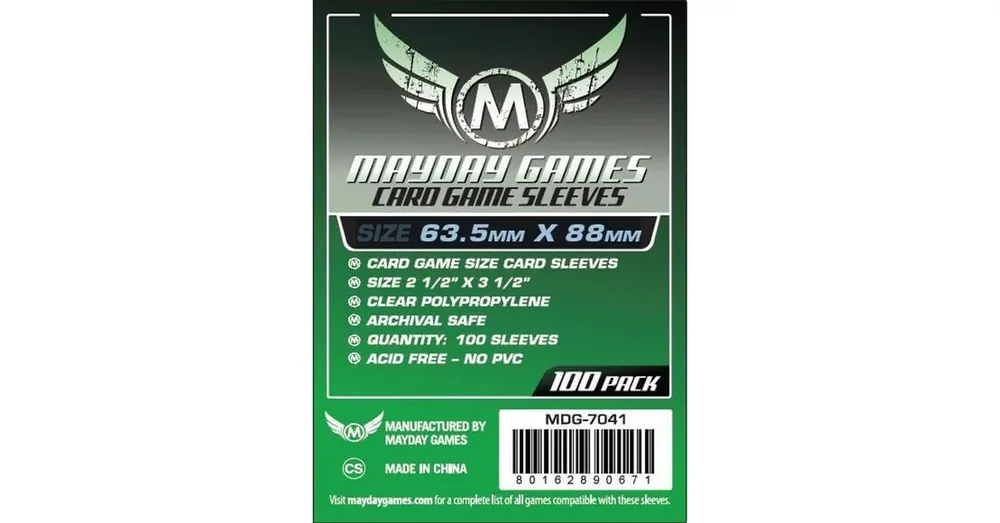 Expressz kézbesítés Card Game Sleeves (Pack of 100) 63.5X 88 MM (Green)