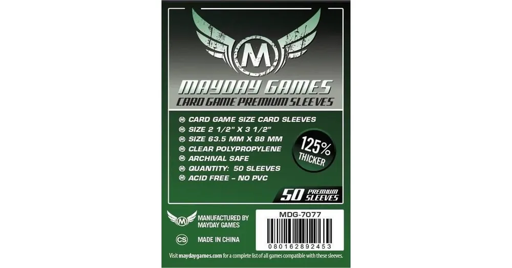 Olcsóbb Premium Card Game Sleeves (50 Pack) 63.5 X 88 MM (Dark Green)