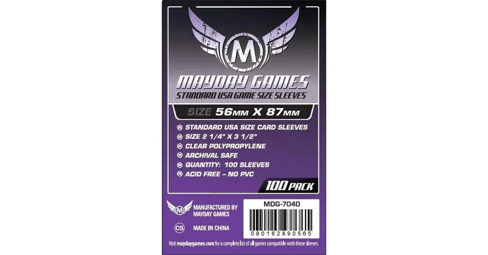 Standard USA Game Size Sleeves 56 MM X 87 MM (100 pack) (Purple) Népszerű