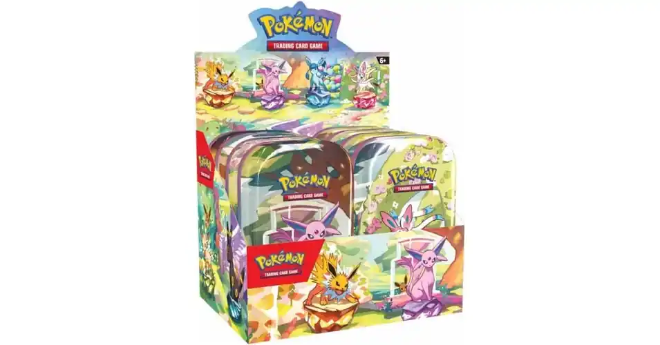 Pokémon TCG Scarlet & Violet 8.5 - Prismatic Evolutions Mini Tin Display Különleges ajánlat
