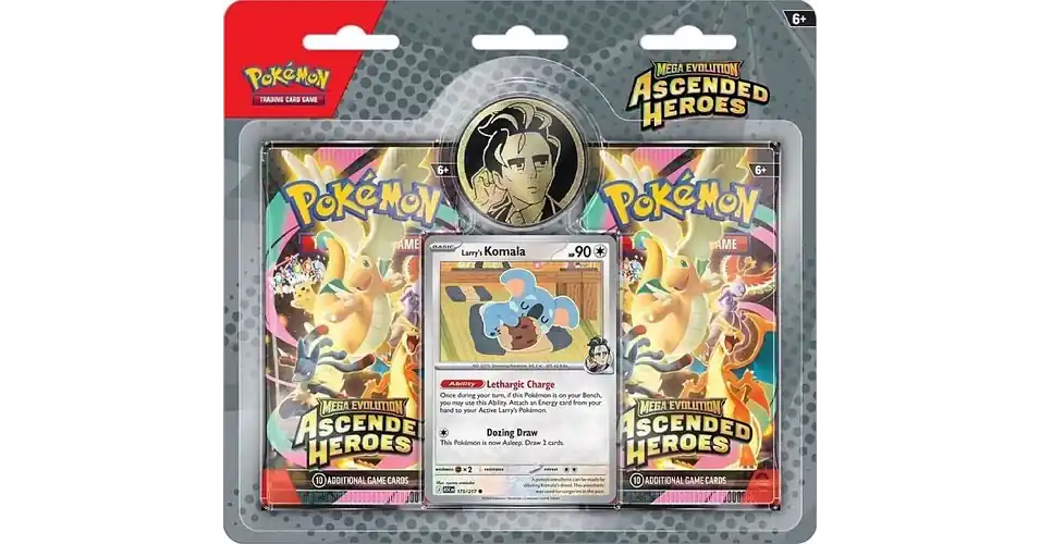 Pokémon TCG Mega Evolution 2.5 - Ascended Heroes 2 - Pack Blister (Larry’s Komala) Kedvezményes ár