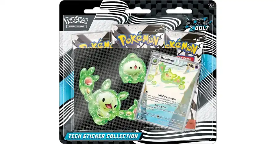 Népszerű Pokémon TCG SV10.5 Black Bolt - Tech Sticker Collection