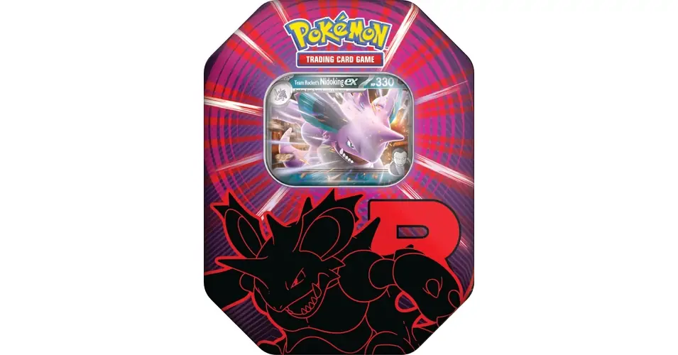 Pokémon TCG Team Rocket Tin Nidoking Ex Legkelendőbb