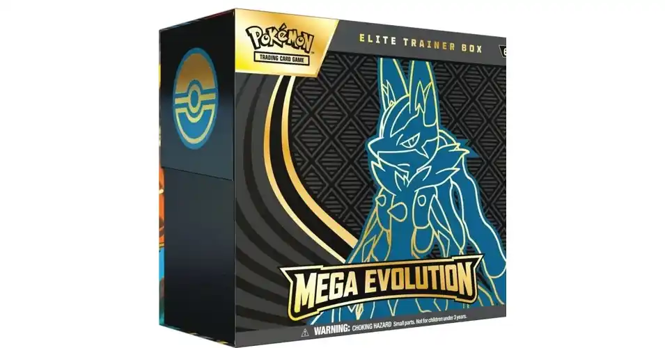 Szezonális akció Pokémon TCG Mega Evolution Elite Trainer Box – Lucario