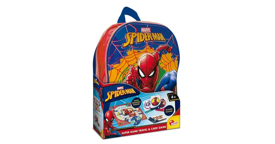 Spider-Man - Utazó társasjáték és kártyajáték hátizsákban Újdonság