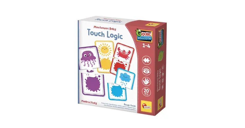 Montessori Baby - Tapintásos logikai játék Szuper akció