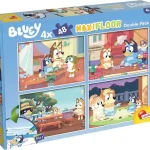 Különleges ajánlat Bluey - MaxiFloor kétoldalas puzzle szett – 4×48 db